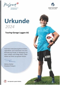 Plusport - Urkunde 2024